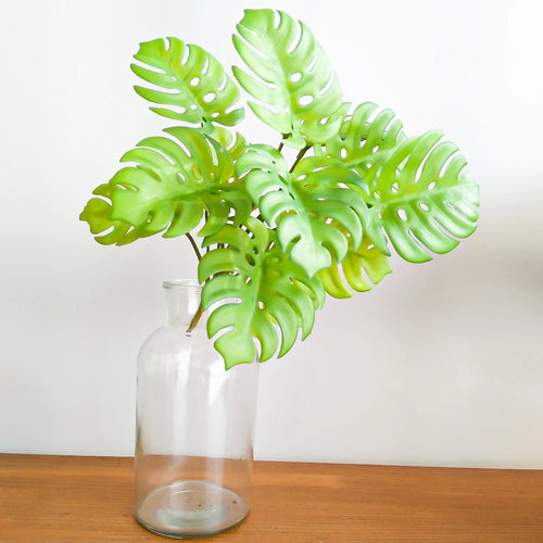 fausse plante tropicale monstera pour décoration intérieure et extérieure - vue 3 sur 7