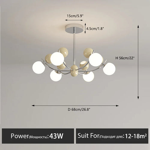 lustre créatif moderne pour décoration de chambre enfant