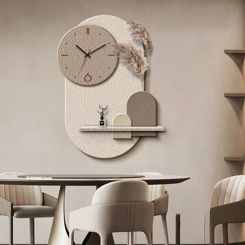 horloge murale décorative en grès design sensoriel avancé - vue 5 sur 10