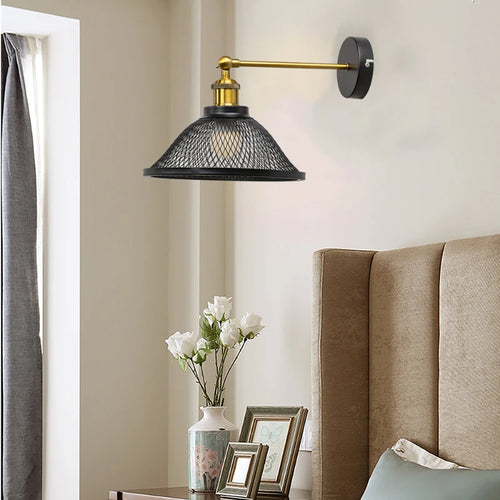 SANDYHA moderne créatif suspension rétro Style industriel grille lampes LED pour chambre chevet salle à manger décor lustres - vue 8 sur 10