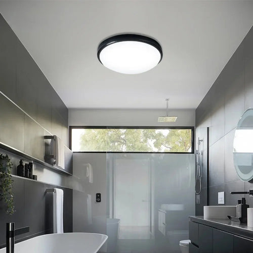 plafonnier étanche intérieur extérieur led 6000k design moderne - vue 3 sur 7