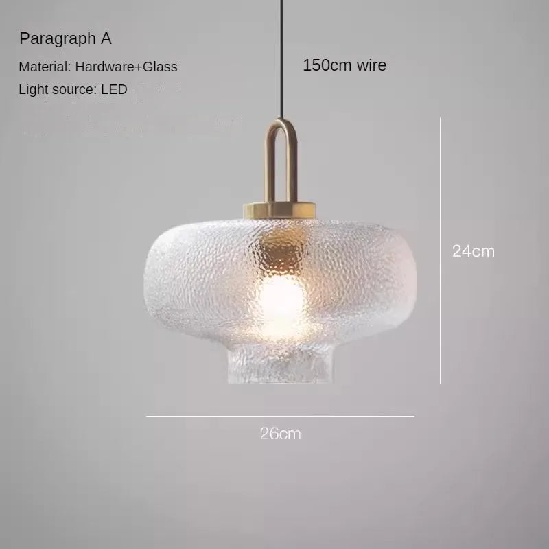 lustre en verre minimaliste au style luxueux et léger - vue 10 sur 10