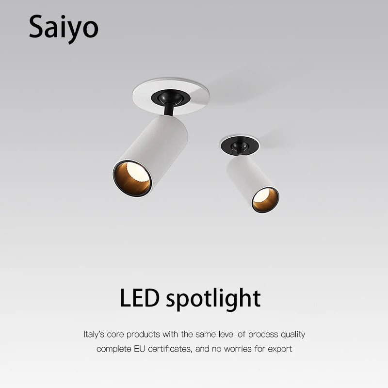 projecteurs led 	sans bordure encastré rond évolutif pour magasin - vue 1 sur 7