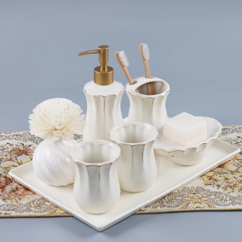 kit de salle de bain en céramique Jingdezhen de qualité supérieure - vue 2 sur 6