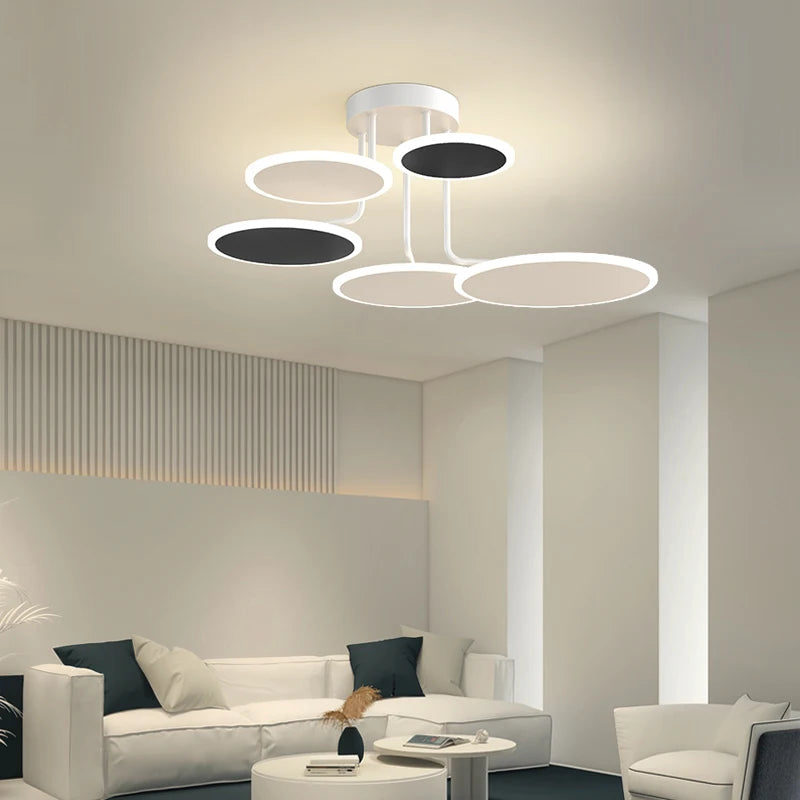 lustre en acrylique design pour intérieur moderne élégant et lumineux - vue 5 sur 14