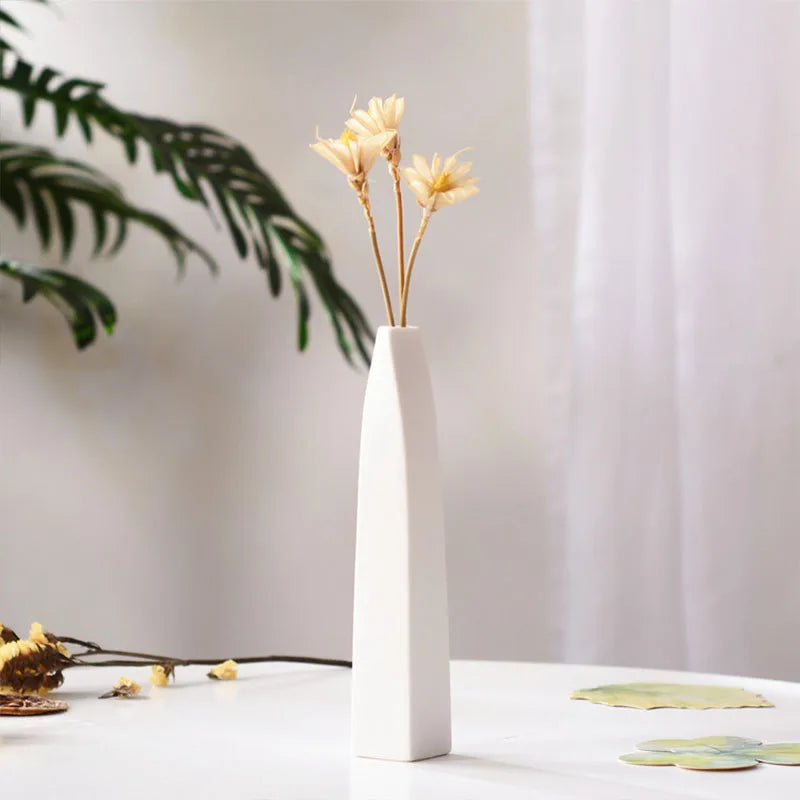 vase en céramique moderne pour fleurs séchées décoration artisanale - vue 3 sur 12