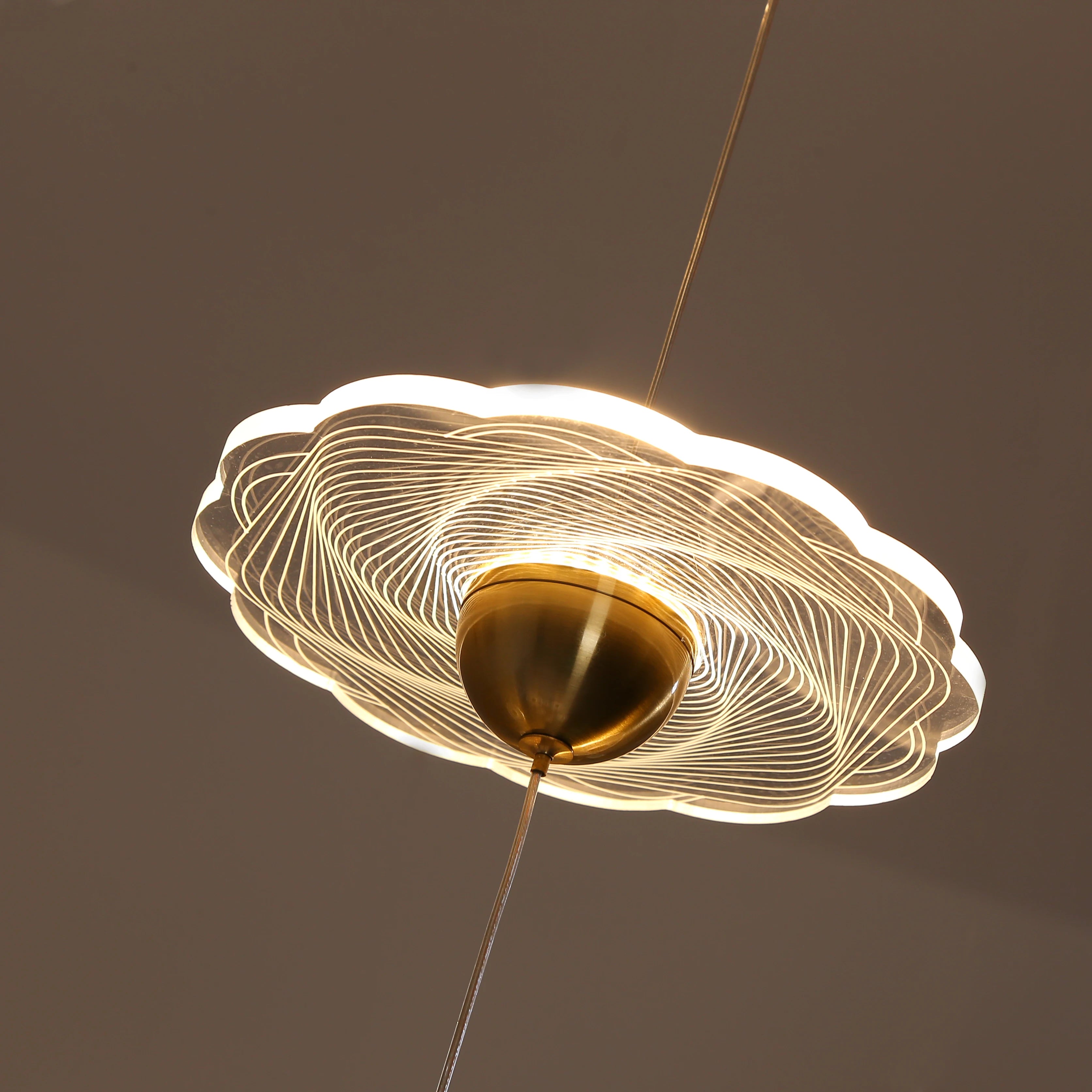 lustre moderne à led pour éclairage intérieur élégant - vue 5 sur 26