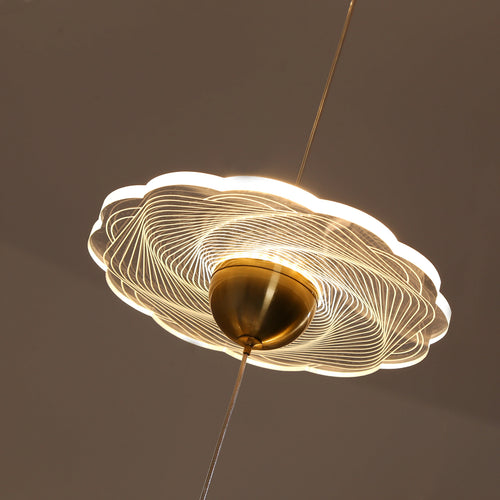 lustre moderne à led pour éclairage intérieur élégant - vue 6 sur 26