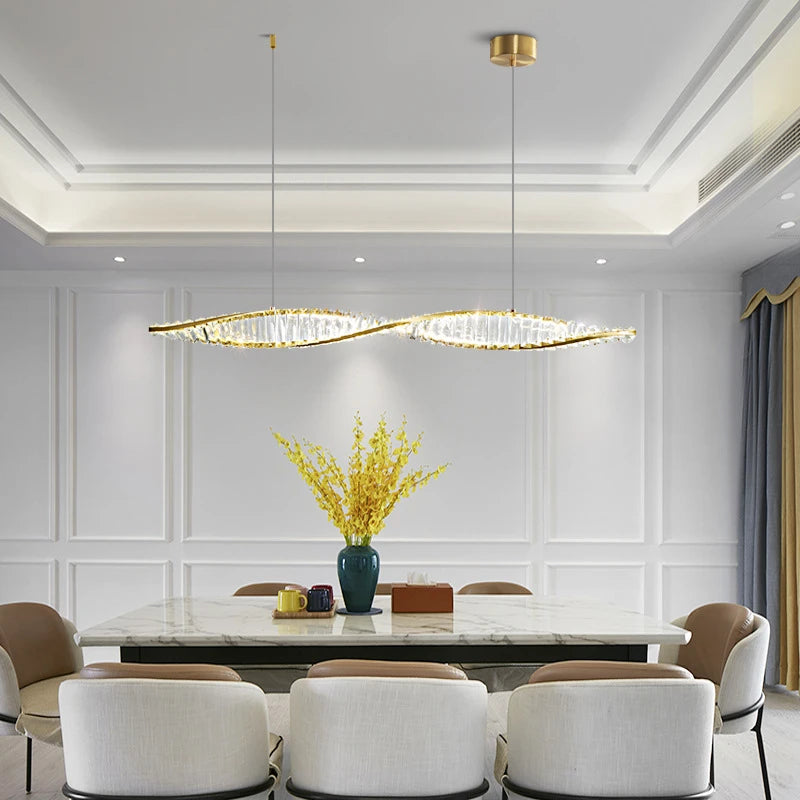 suspension en cristal moderne pour intérieur art déco minimaliste - vue 3 sur 12