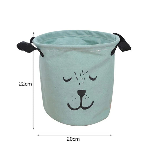 panier à linge imperméable en coton et lin pliable - vue 12 sur 16