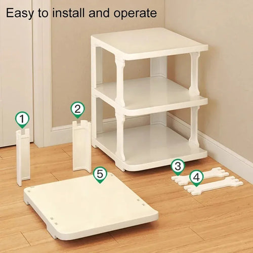 étagère à chaussures simple gain de place pratique et moderne - vue 6 sur 9