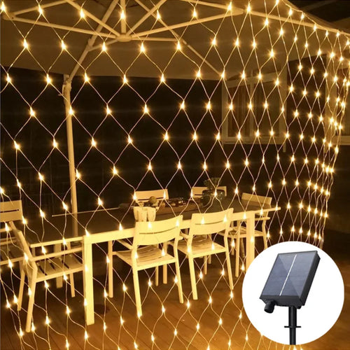 guirlande lumineuse de noël à led solaire pour décoration festive - vue 2 sur 9