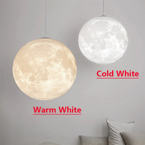 suspension pleine lune LED pour salon salle à manger chambre barre Table lumières - vue 8 sur 8