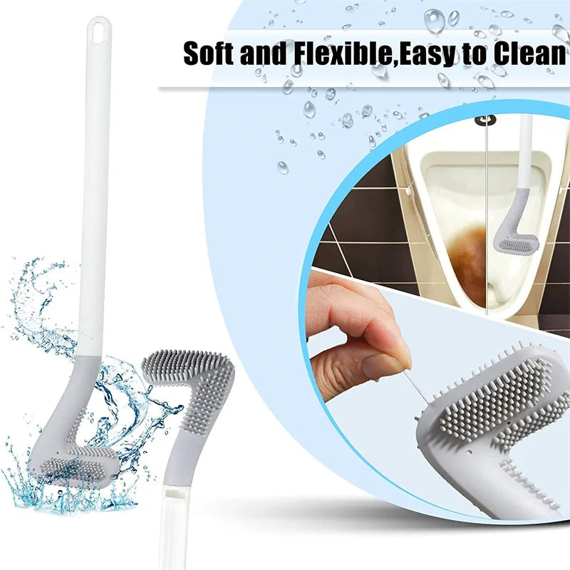 brosses de nettoyage silicone avec support pour salle de bain - vue 6 sur 16