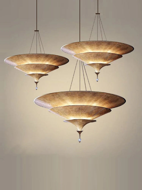 lustre d'ambiance bouddhiste pour décoration wabi sabi asiatique - vue 6 sur 8