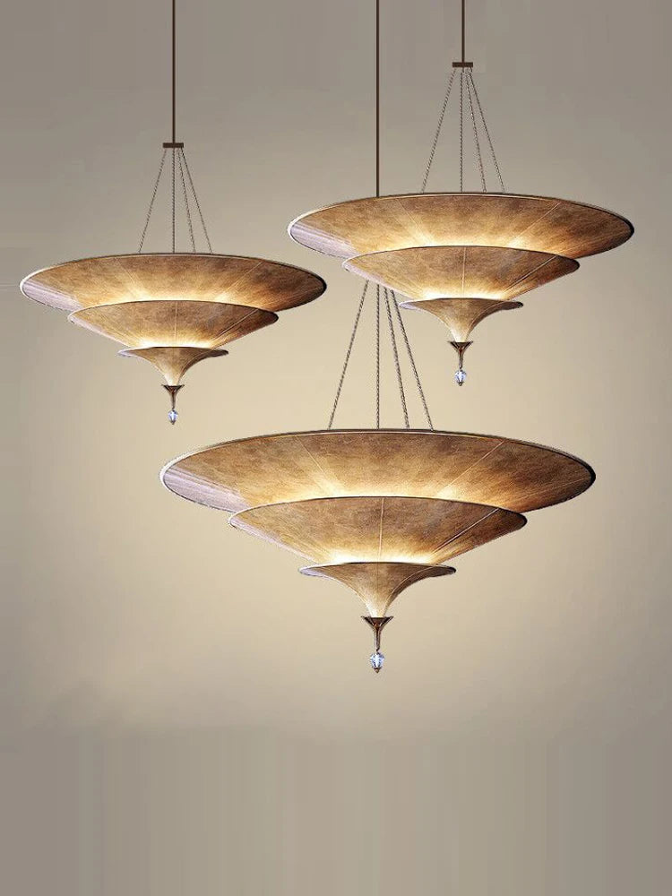lustre d'ambiance bouddhiste pour décoration wabi sabi asiatique - vue 5 sur 8