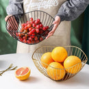 bols de rangement modernes en métal pour collations et fruits