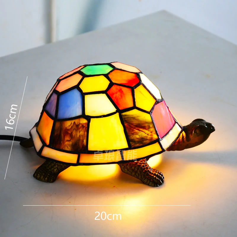 lampe de chevet tortue veilleuse led décorative pour enfant - vue 6 sur 8