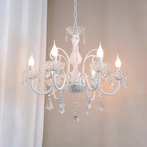 lustre romantique en cristal pour chambre d'enfant moderne - vue 2 sur 9