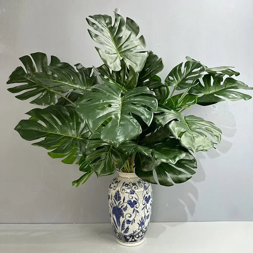 feuilles de tortue artificielles pour décoration intérieure plantes vertes - vue 3 sur 8