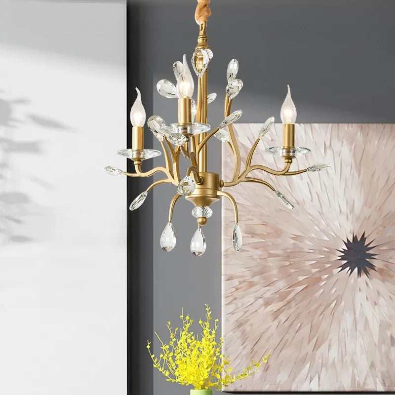 lustre vintage en cristal pour éclairage intérieur élégant - vue 9 sur 9