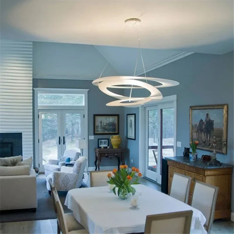 suspension design en métal pour un éclairage moderne - vue 5 sur 6