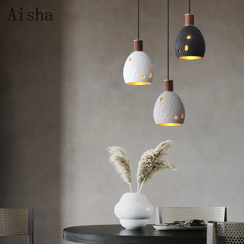 suspension en pierre nid d'abeille design rétro en cuivre intérieur - vue 2 sur 11
