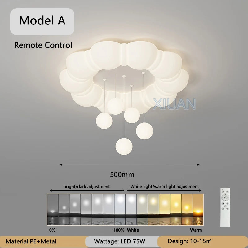 lustre suspendu créatif à bulles led pour enfants maternelle - vue 12 sur 13
