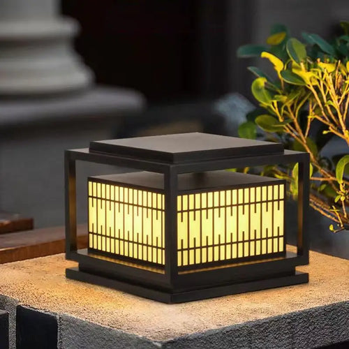 lampe solaire extérieure à led avec télécommande et intensité variable - vue 4 sur 10