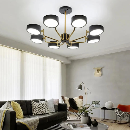 lustre moderne simple pour éclairage intérieur design élégant - vue 2 sur 18
