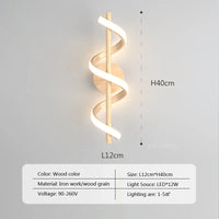 applique murale led décorative style nordique