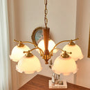 lustre vintage médiéval romantique en bois massif style japonais rétro