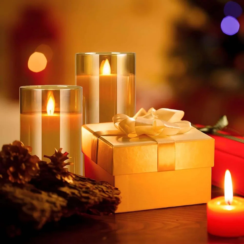 bougies LED décoratives avec télécommande et minuterie pour événements festifs - vue 2 sur 10