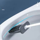 brosse de nettoyage en silicone avec support mural flexible