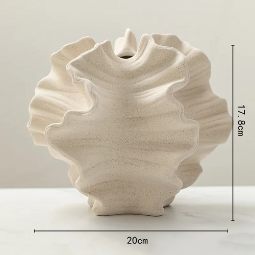vase en céramique motifs géométriques pour décoration florale - vue 8 sur 8