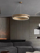 lustre créatif 	 design bronze suspension led à main