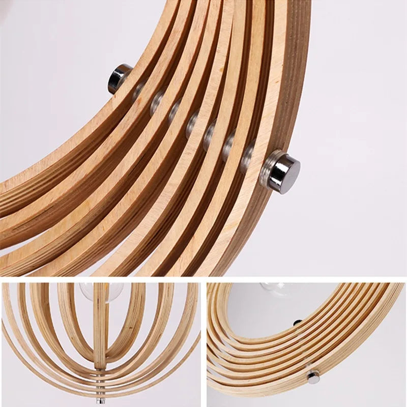 lustre lunaire rotatif design style nordique pour décoration intérieure - vue 6 sur 12