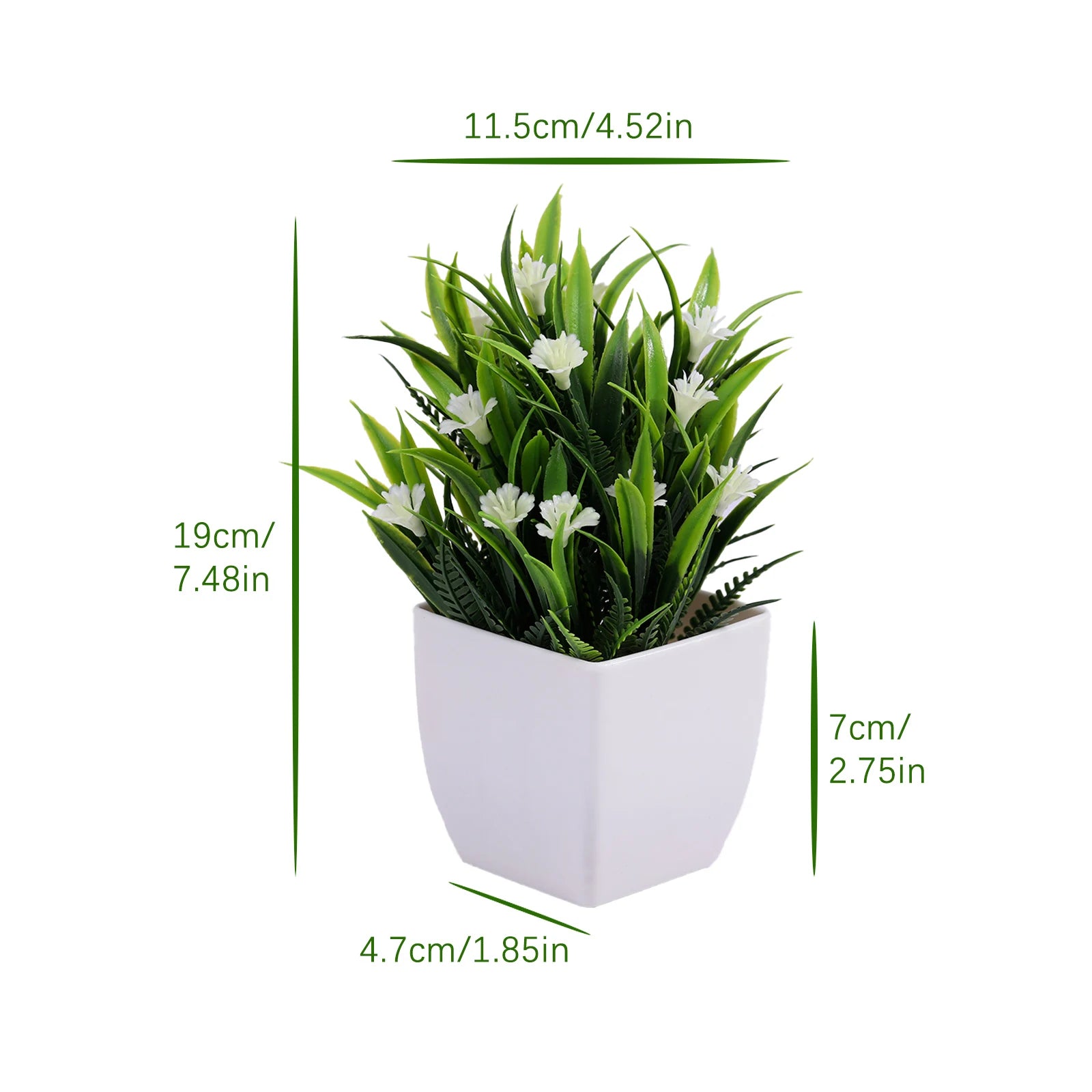plante artificielle en pot pour décoration de bureau et jardin - vue 28 sur 45