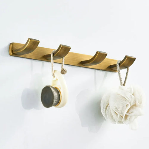etagère en bronze avec crochets pour rangement polyvalent - vue 3 sur 7