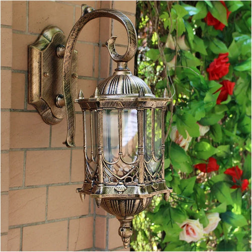 applique murale rétro d'extérieur étanche pour villa wf1022 - vue 2 sur 3