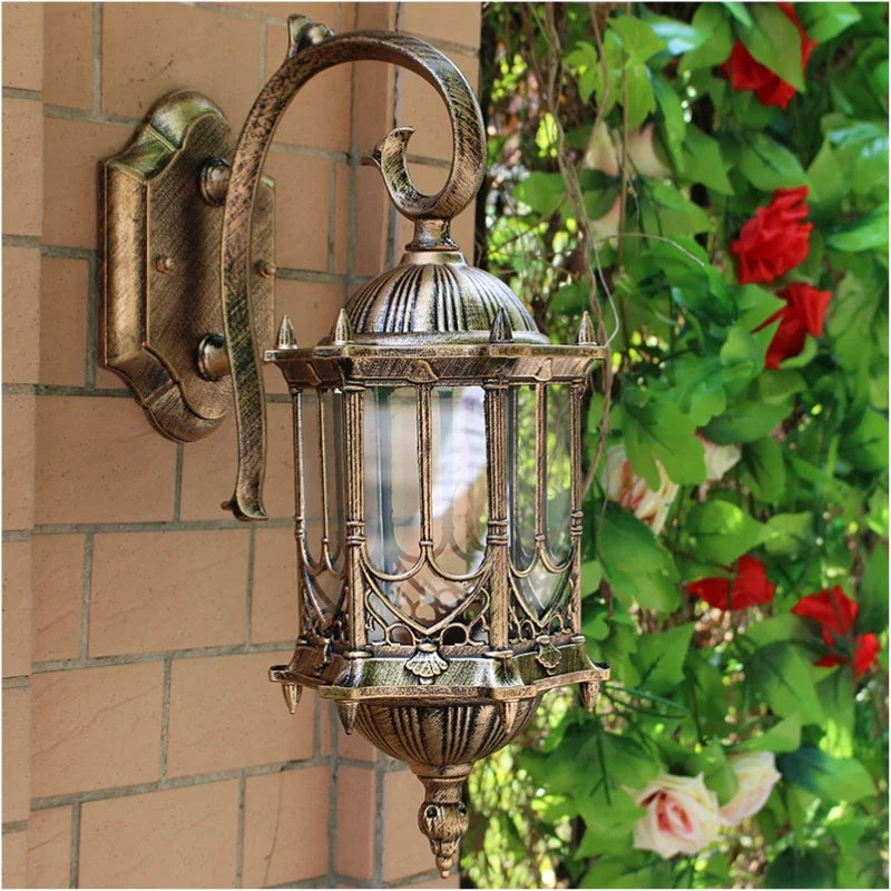 applique murale rétro d'extérieur étanche décorative pour villa wf1022 - vue 2 sur 3