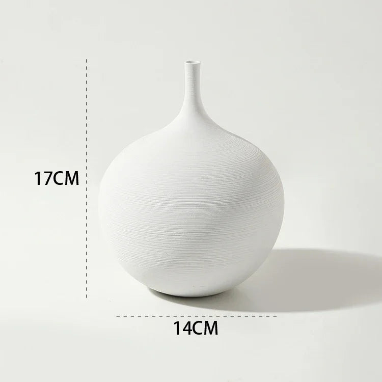 vase zen art fait main céramique décoration minimaliste dessin à la main