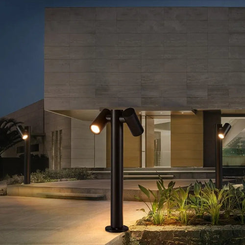 Lampe pelouse extérieure moderne et minimaliste de LED allume IP65 la pelouse de villa de jardin de cour allume l'éclairage extérieur de paysage de communauté de parc - vue 2 sur 10