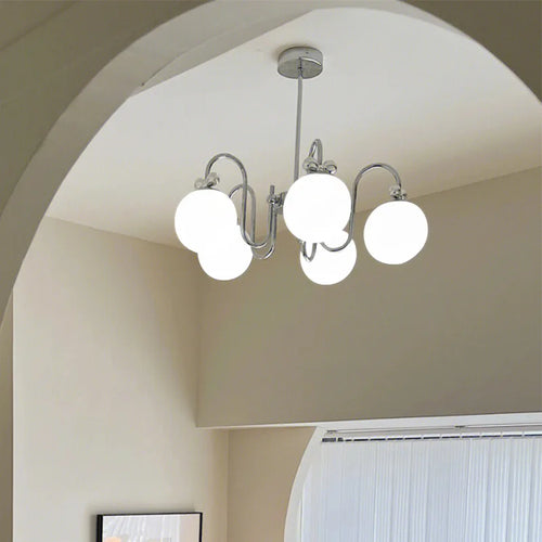 lustre arc suspension led pour décoration intérieure élégante - vue 3 sur 12