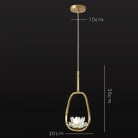 Suspension LED en cristal Zen