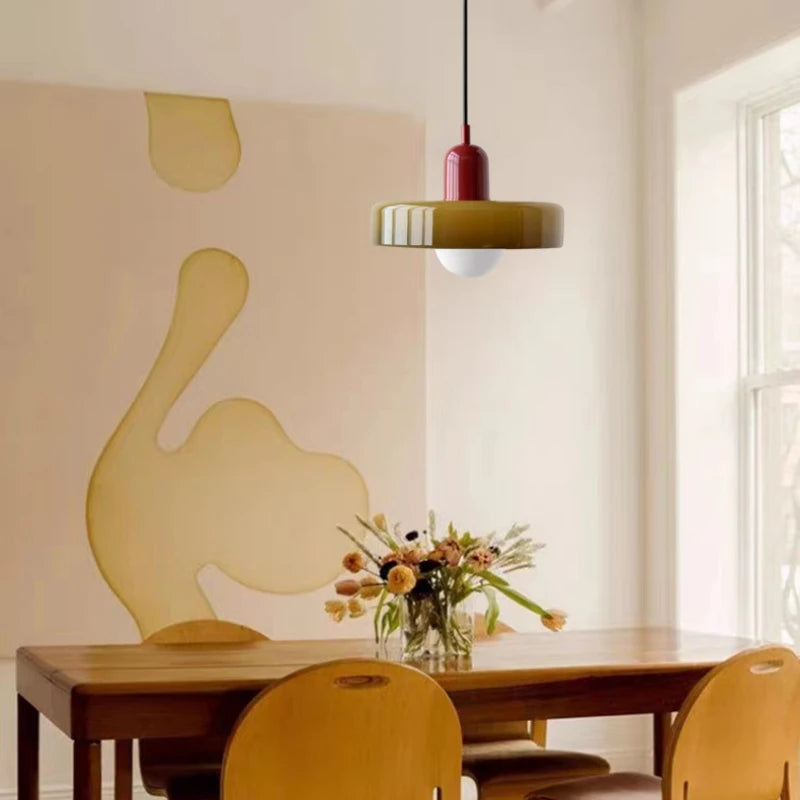 suspension moderne en verre pour luminaires - vue 4 sur 9