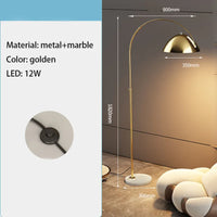 lampadaire led de luxe en marbre de styliste italien