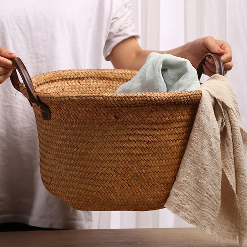panier en osier pour rangement et décoration polyvalente - vue 2 sur 8