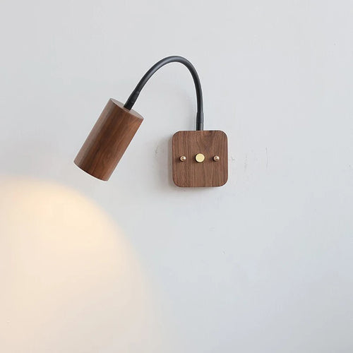 applique murale en bois de noyer rotative pour décoration intérieure - vue 2 sur 6