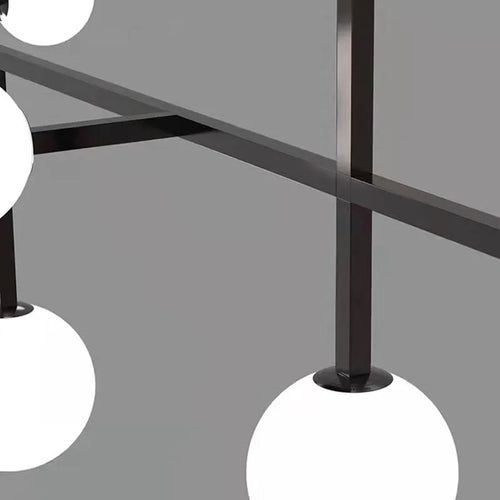 Lustre Design LED Hôtel Hall Foyer Salle à manger Or Métal Éclairage 15 Verre Blanc G9 Ampoule Art Déco - vue 6 sur 7